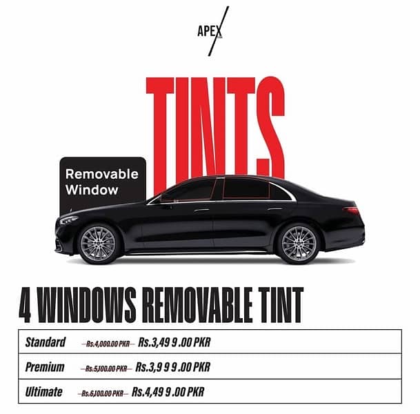 Custom Window Removeable tints For each Cars 0