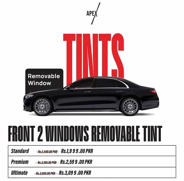 Custom Window Removeable tints For each Cars 2