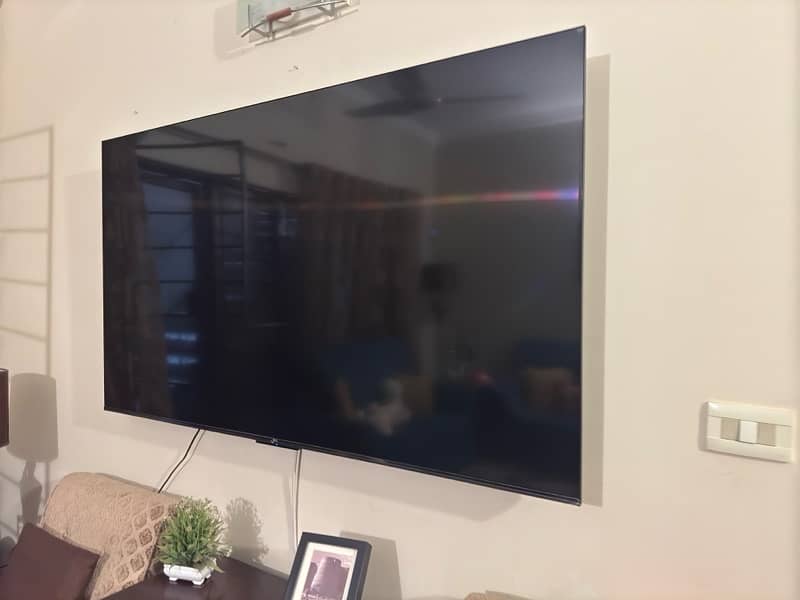 TCL 65 inch 4k android LED with voice remote 10/10 condition 8