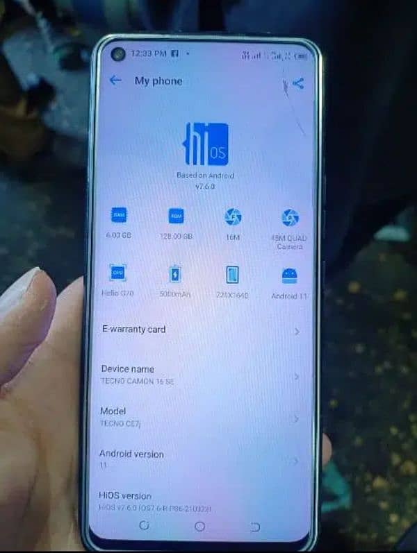 Tecno Camon 16se without box read add 2