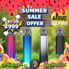 ARGUS G2 MINI Rs. 2999 | VAPES | PODS | OXVA GO Rs3499 | VAPETRADERS