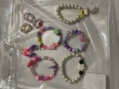 home made bracelets rings and earrings price starting from 99