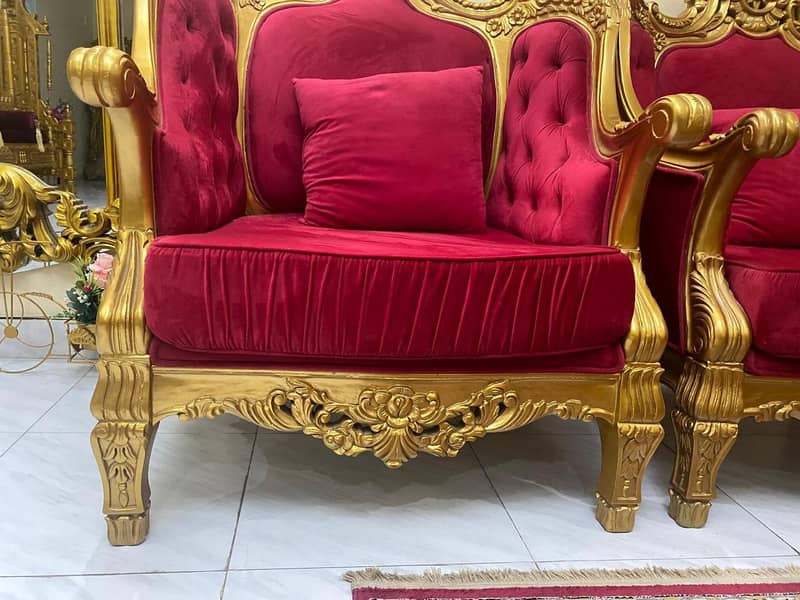 7-Seater Sofa Set – Sheesham Wood (Chiniot Made) For Sale 3