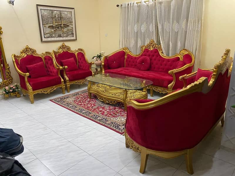 7-Seater Sofa Set – Sheesham Wood (Chiniot Made) For Sale 12