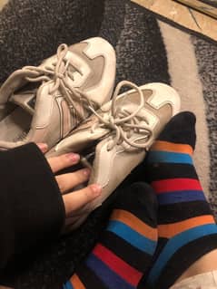 Old Shoes with used socks