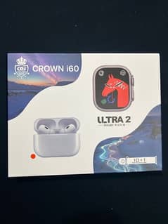 Smart Watch Crown 7 straps  with airpods