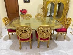 6-Seater Dining Table Sheesham Wood (Chiniot Made) For Sale