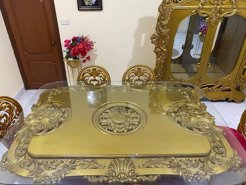 6-Seater Dining Table Sheesham Wood (Chiniot Made) For Sale 4