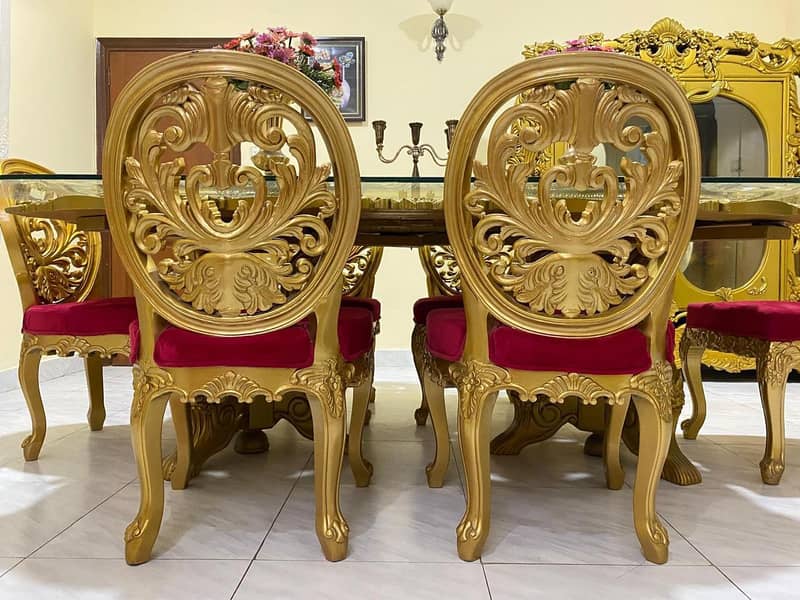 6-Seater Dining Table Sheesham Wood (Chiniot Made) For Sale 10