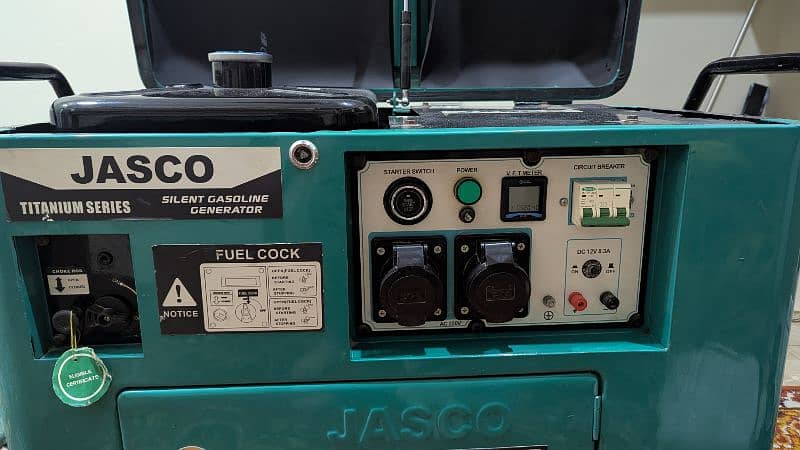 10KVA JASCO SOUNDPROOF GENERATOR ONLY 2 MONTH USED AT HOME. 2