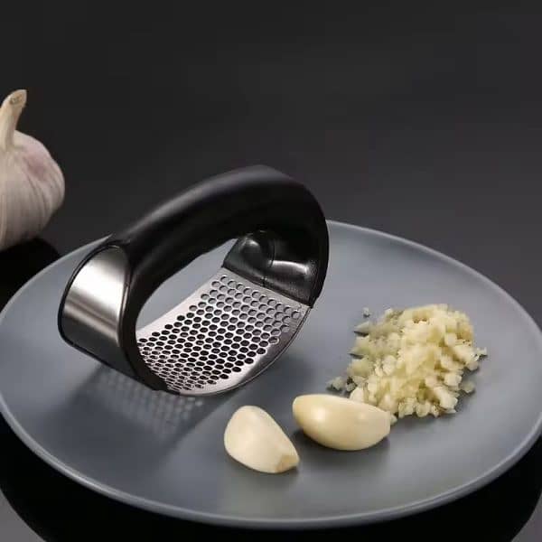 Garlic Press Rocker – Stainless Steel Garlic Press, Versatile Garlic C 1