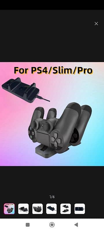 Ps4 Controller Charging Dock Fast Charger PS4 Slim And Pro 5