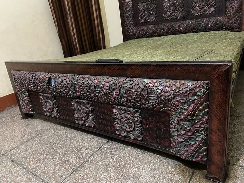 Iron Bed with mattress (King Size) 1