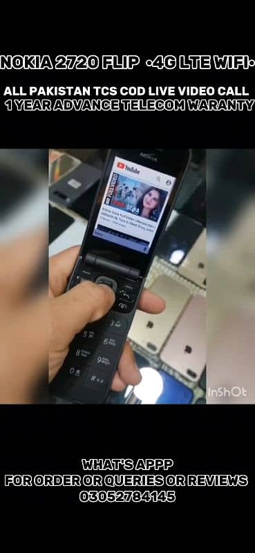 NOKIA 2720 FLIP 4G FINLAND    WI-FI HOTSPOT SUPPORTED  3