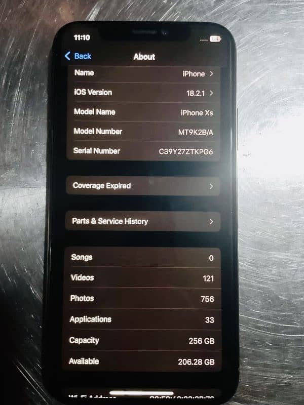 i phone XS 256gb non pta condition 9/10 3