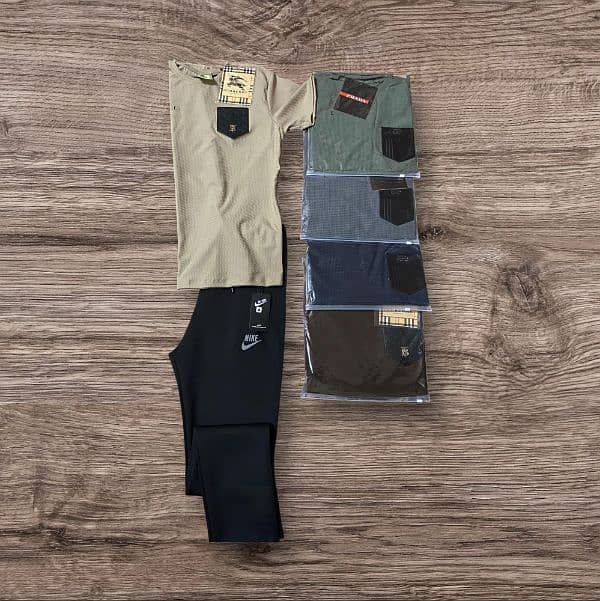 Men prada & burburry t-shirts & trousers 6