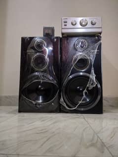 onkyo amplifier  pioneer s z92v speakers  complete  system