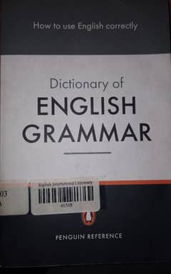 Dictionary of English grammar