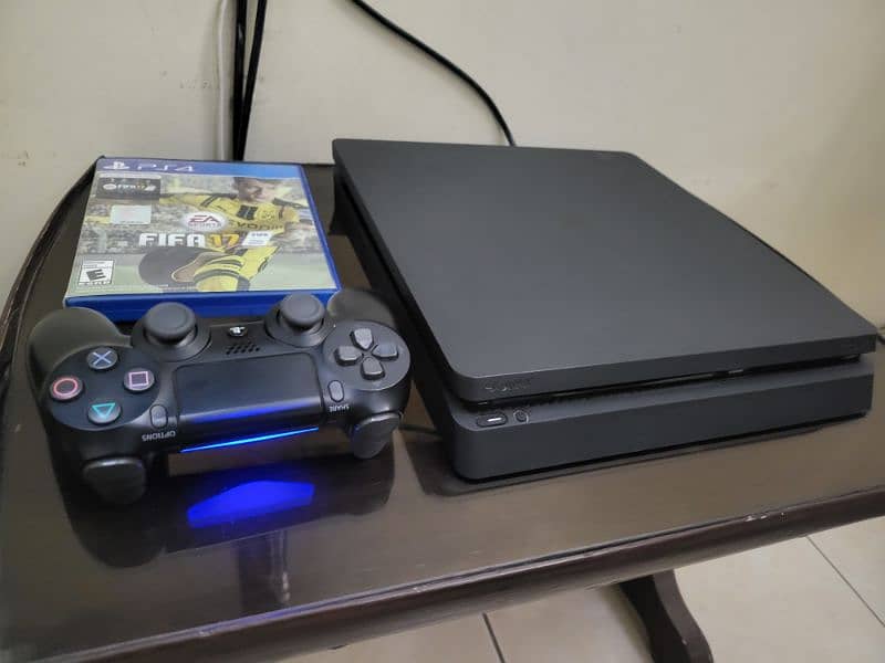 Playstation Ps4 Slim 500 GB With Box , Fifa 17 1