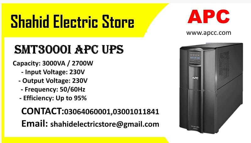 APC SMART UPS 1500VA ,3000VA ,5000VA PURE SINE WAVE UPS 5