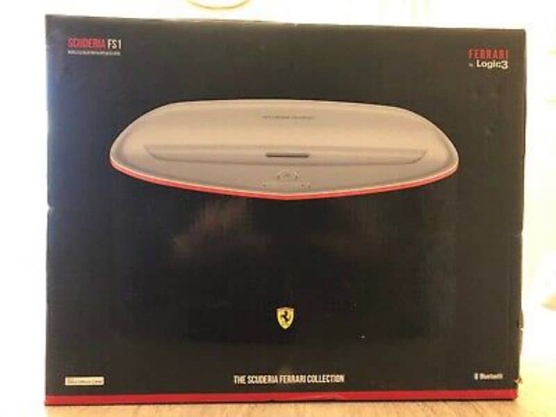 Ferrari Scuderia FS1 Bluetooth Speaker   Black/White 0