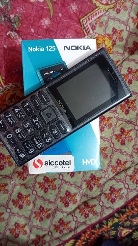 Nokia 125 mobile new Mobile just Box open one year warranty Dual sim 3