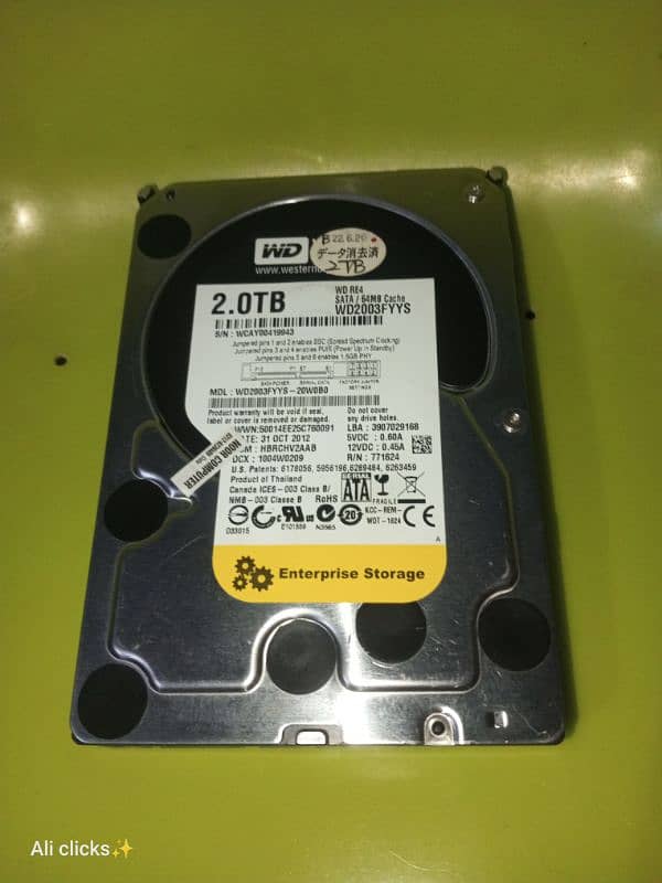 WD 2 TB hard drive 1