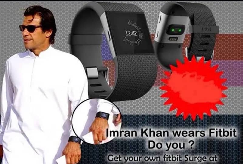 Fitbit Surge with GPS tracking Used by Imran Khan 1