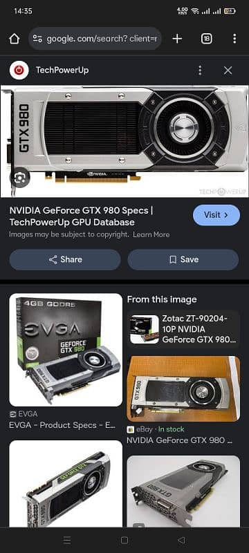 Nvidia Graphic Card GTX 980 Founder Edition 0