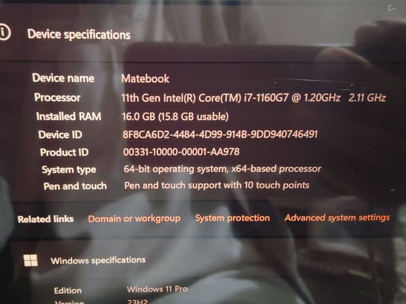 Huawei Matebook e 2022 i7 11th gen. . 16/512 2