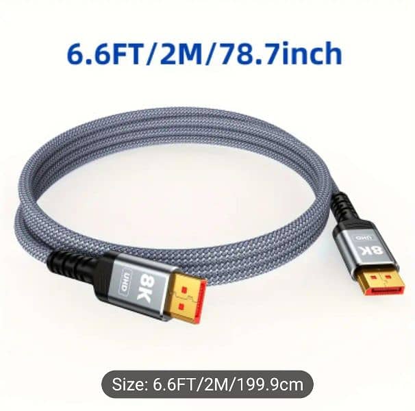 High quality Display port cable 1.4v for 4k and 8k display 1