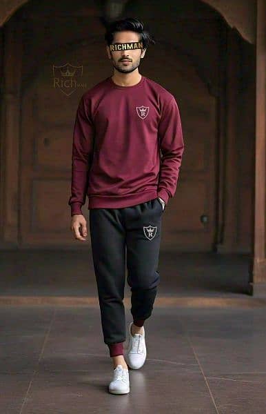 2pc Unisex Fleece plain Track Suit, WhatsApp (03145156658) 4