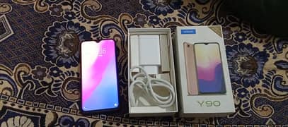 Vivo Y90 Box and Charger.