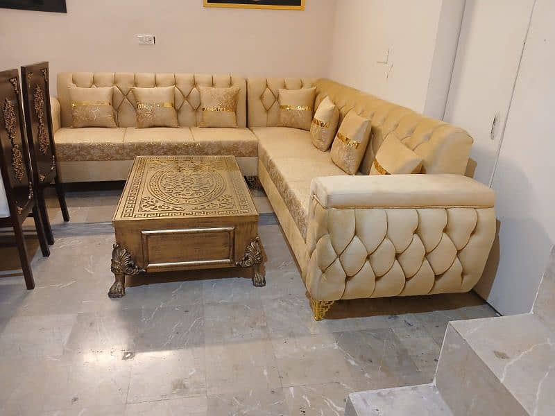 7 seater L shape corner sofa (Brand new) 0