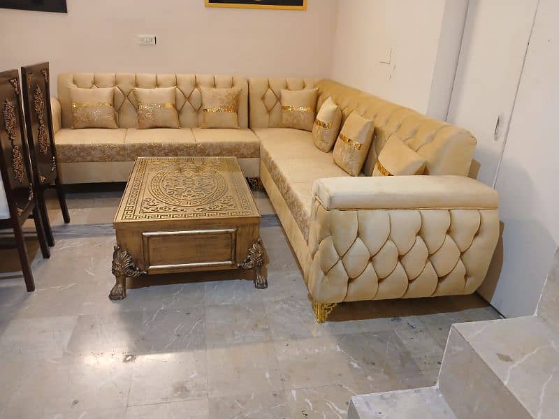 7 seater L shape corner sofa (Brand new) 1