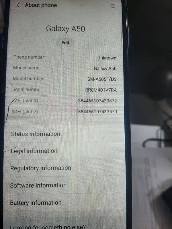 Samsung A50 Mobile 6GB Ram 128 GB Memory PTA Approved 4