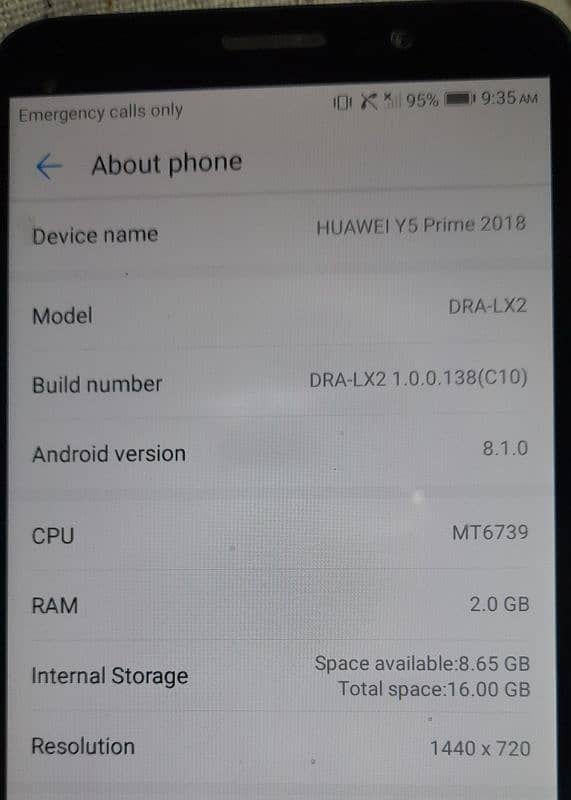 Huawei Y5 Prime 2018 1