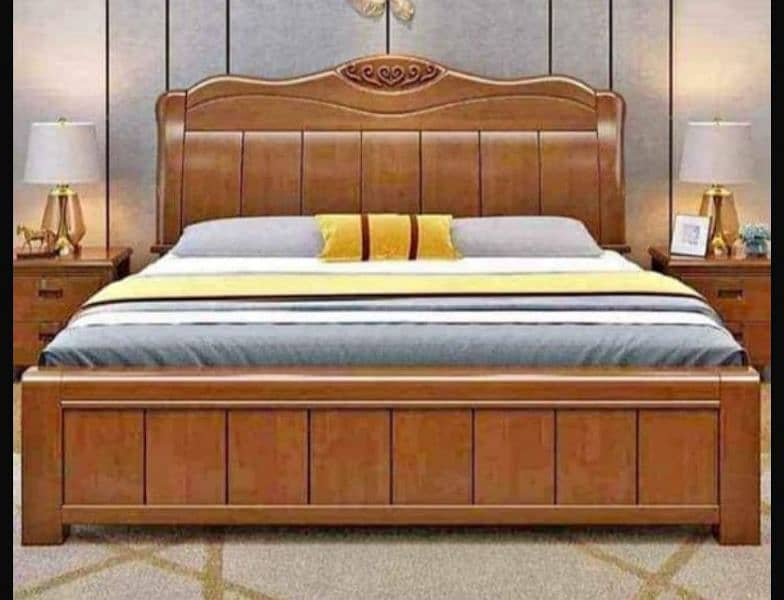 Seesham solid wood Bed set King size new Not used (call me) 0