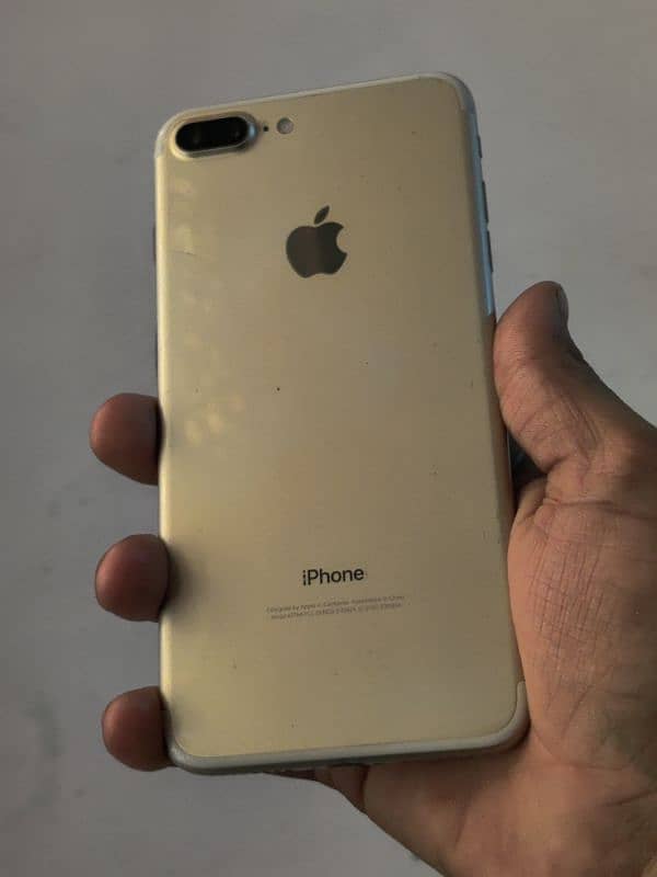 iphone 7 plus PTA approved 128Gb gold color read more discrimination 0