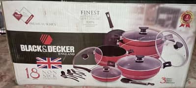 BLACK AND DECKOR NON STICK SET