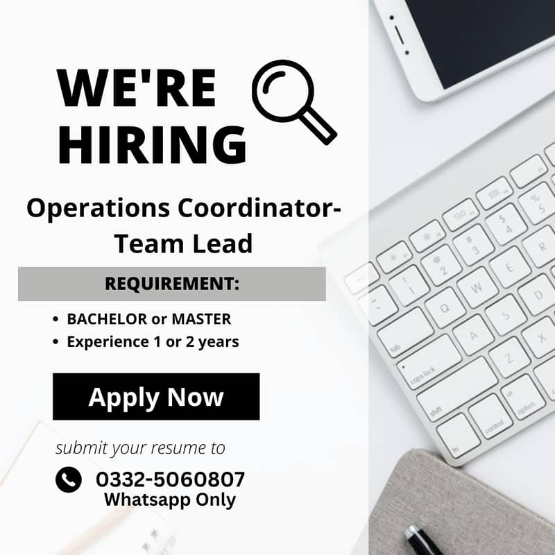 Operations Coordinator-Team Lead 0