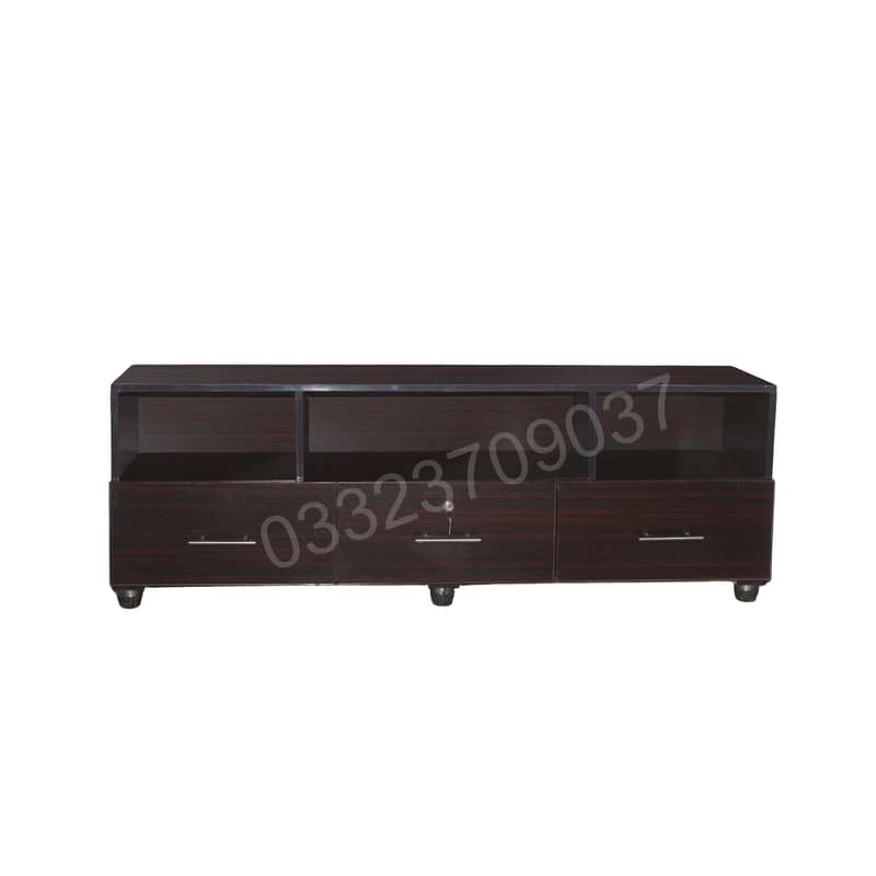 Brown-Ld5 Wooden 5 feet led tv table console table 1