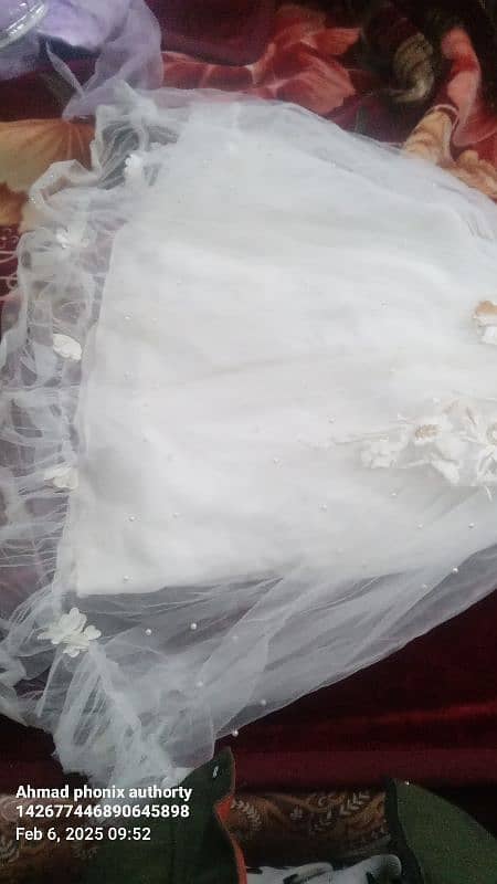 White fairy frock with big flair 3