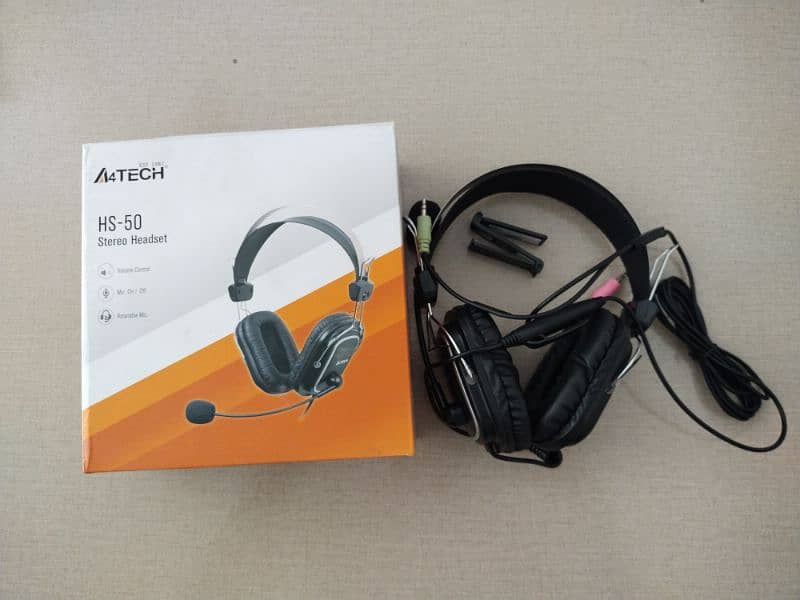 HS-50 Stereo headset A4 Tech headphone 6