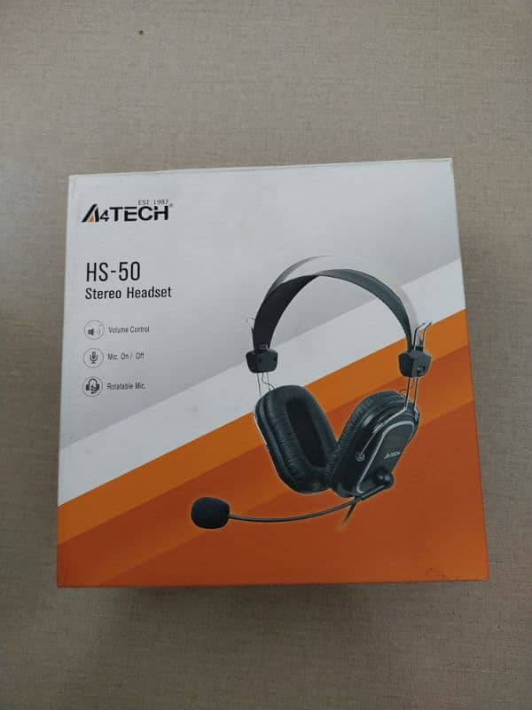 HS-50 Stereo headset A4 Tech headphone 10