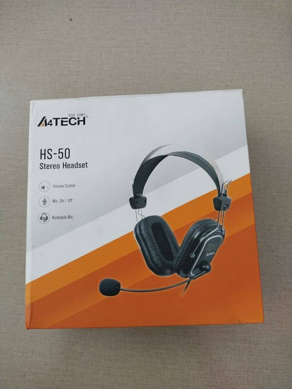 HS-50 Stereo headset A4 Tech headphone 11