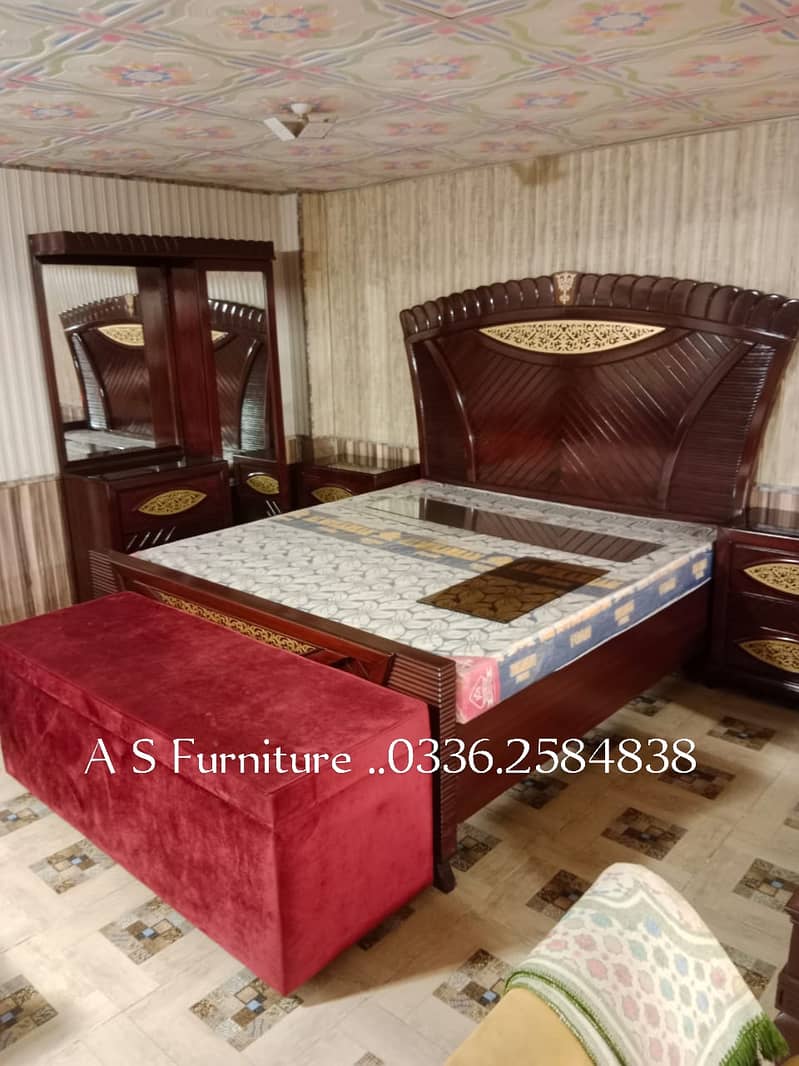 bed/bed set/double bed/wooden bed/king size bed/luxury bed/bed for sa 2