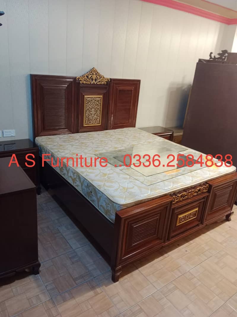 bed/bed set/double bed/wooden bed/king size bed/luxury bed/bed for sa 3