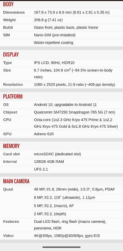 MOTO ONE 5G 6