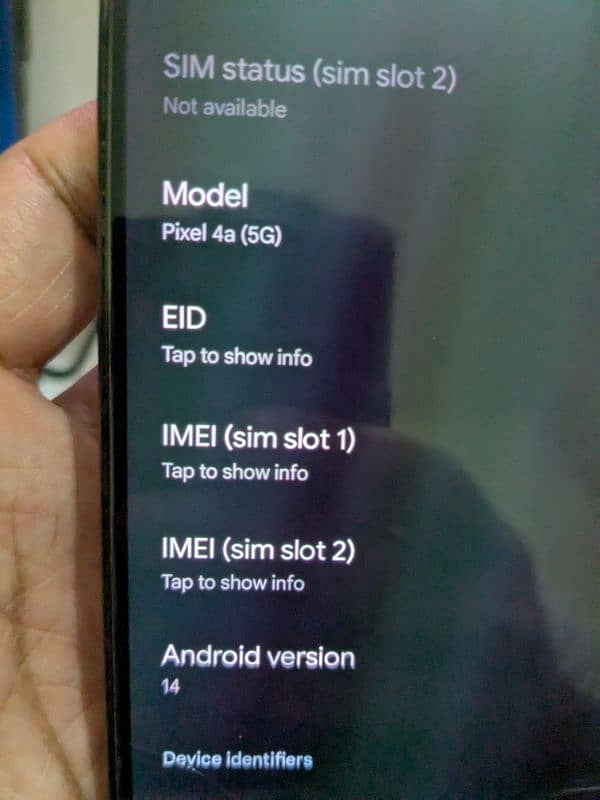 Google pixel 4a5g (Offical PTA Approve) dual sim 6